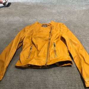 Yellow Leather Jacket